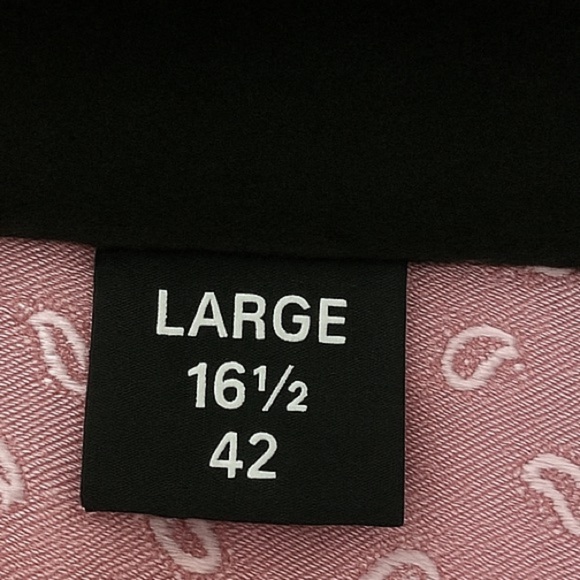 Tasso Elba Premium Collection Slim Fit Paisley Dress Shirt Men’s Large 16½ 42 - Picture 8 of 8